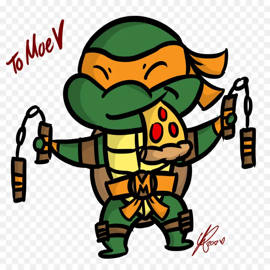 Tortuga Ninja，Pizza PNG