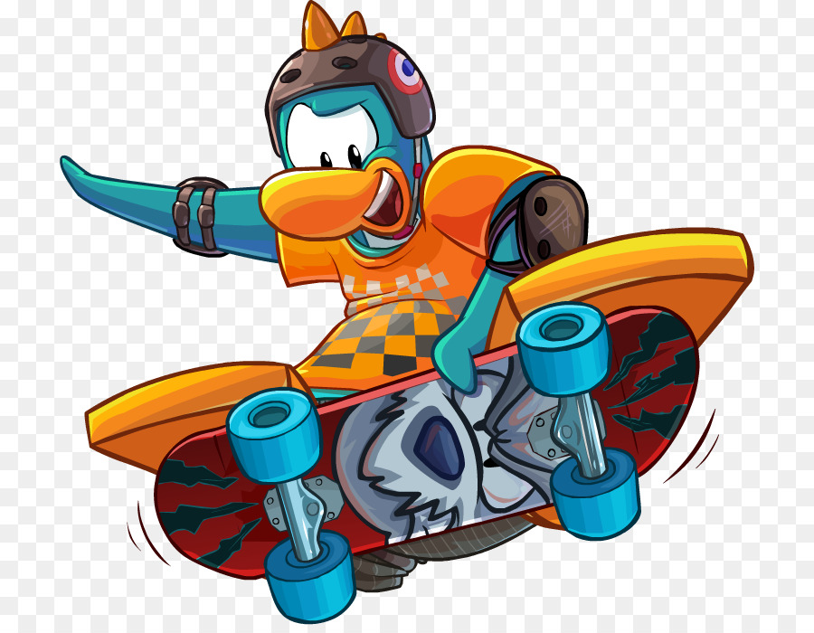 El Skateboarding，Penguin PNG