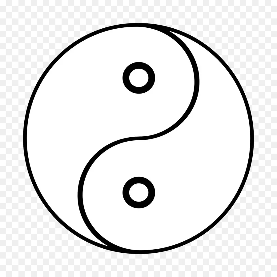 El Yin Y El Yang，En Blanco Y Negro PNG