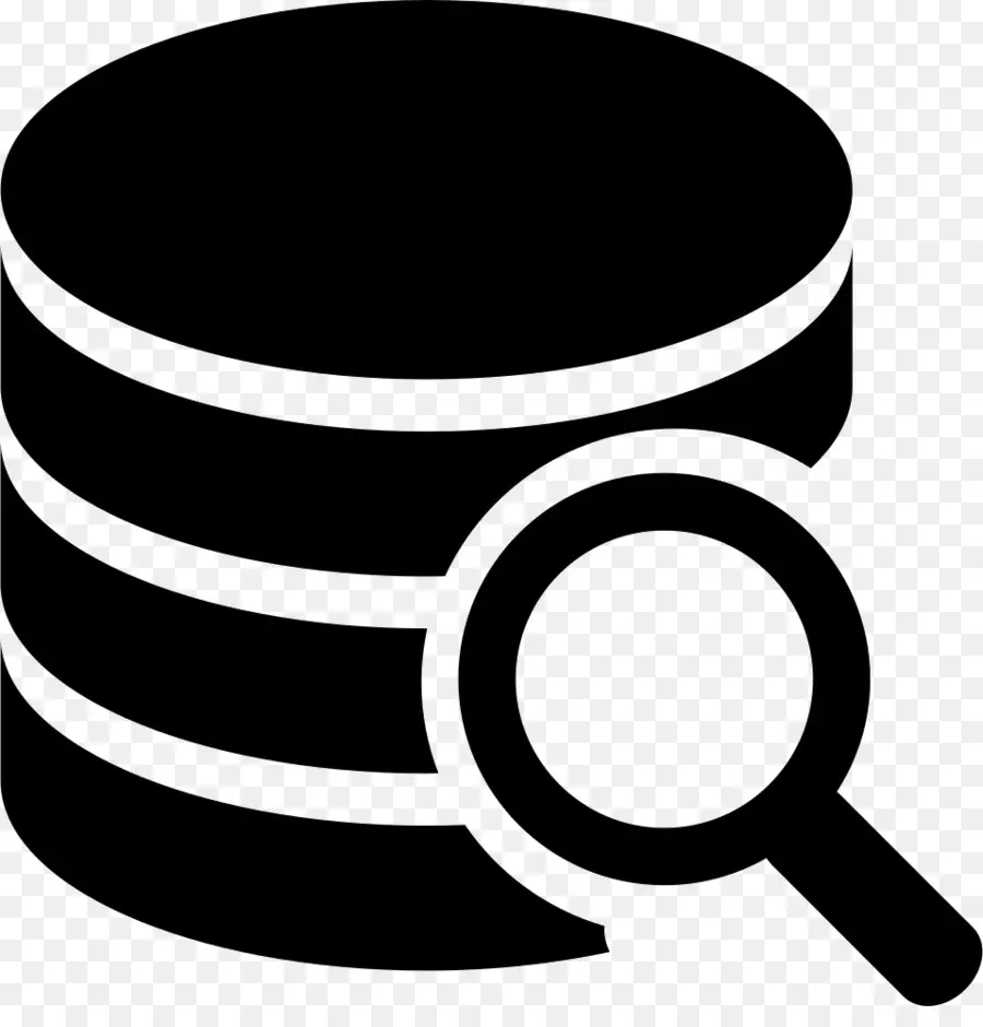 Icono De Base De Datos，Lupa PNG