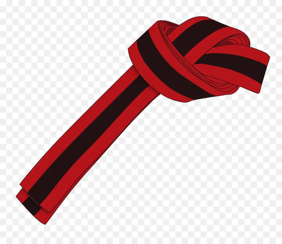 Cinturón Rojo，Cinta Negra PNG