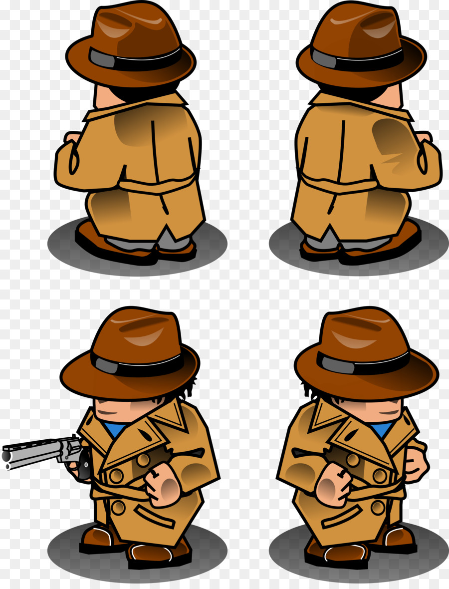 Dibujos Animados De Detectives，Investigador PNG