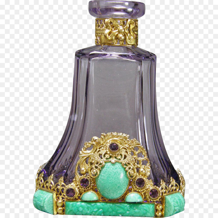 Botella De Perfume Decorativa，Florido PNG