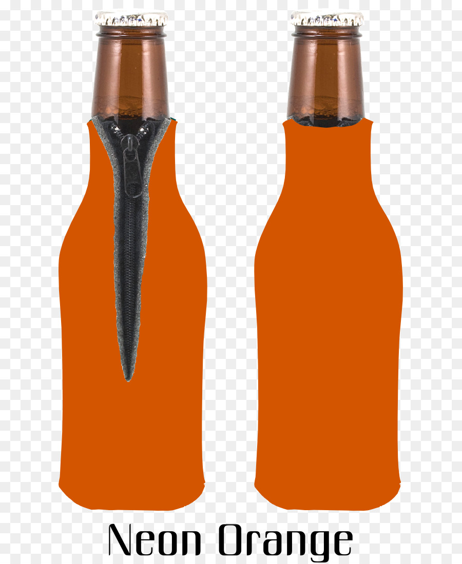 Enfriador De Botellas Naranja Neón，Beber PNG