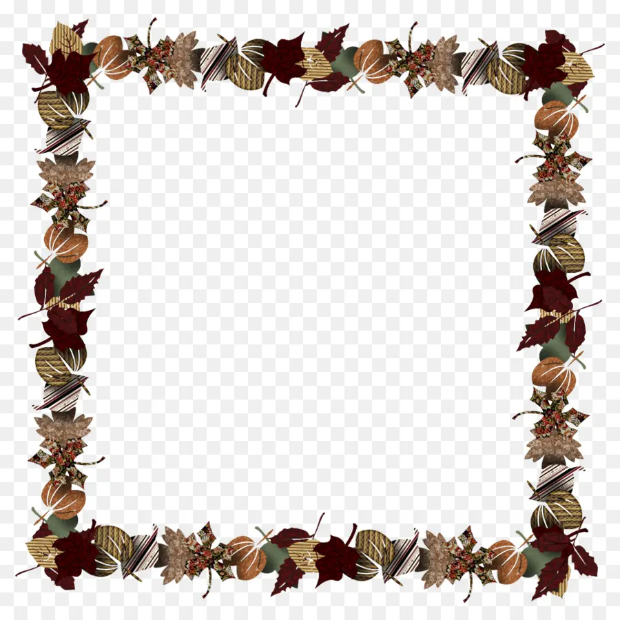 Marco De Hojas De Otoño，Hojas PNG