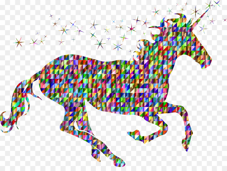 Silueta De Unicornio，Mítico PNG