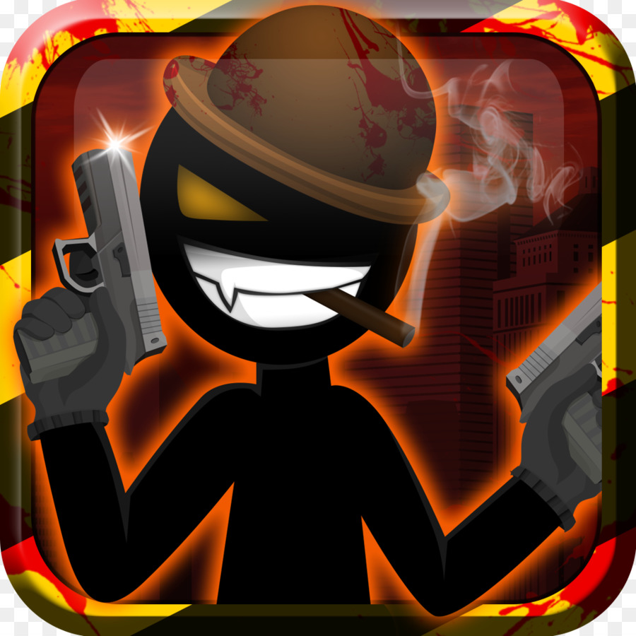 Stickman Con Pistolas，Cigarro PNG