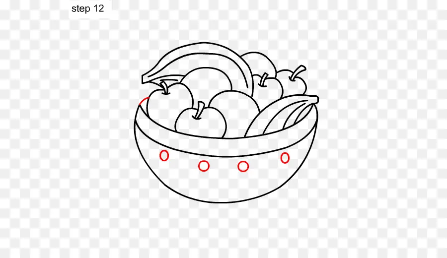 Dibujo，Canasta De Fruta PNG