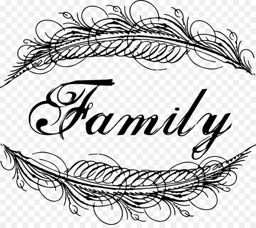 Familia，Caligrafía PNG