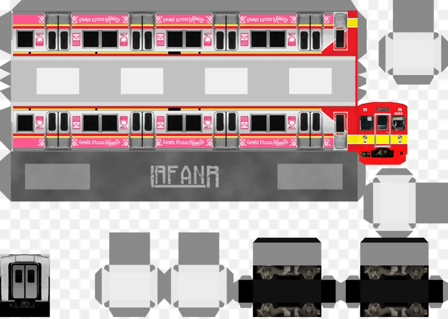 Modelo De Tren De Papel，Papel PNG