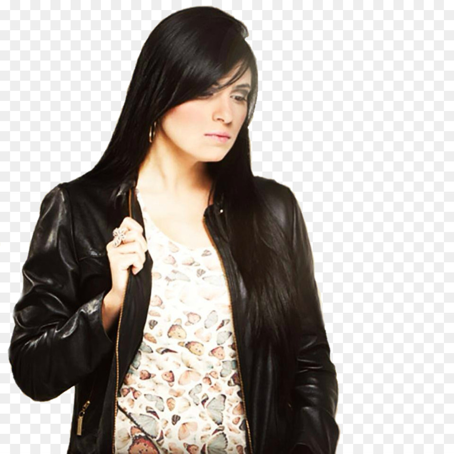 Mujer En Chaqueta De Cuero，Moda PNG