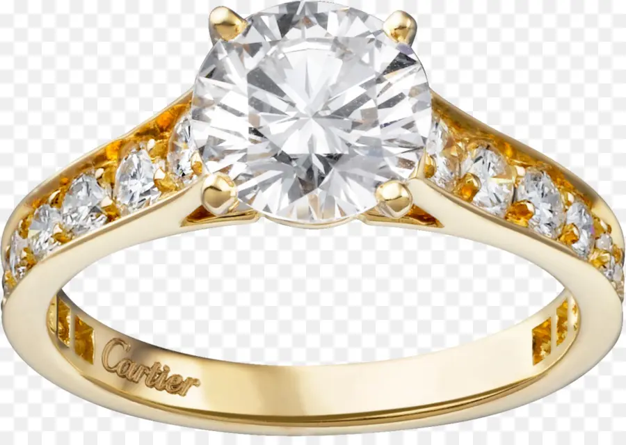 Anillo De Diamantes，Oro PNG