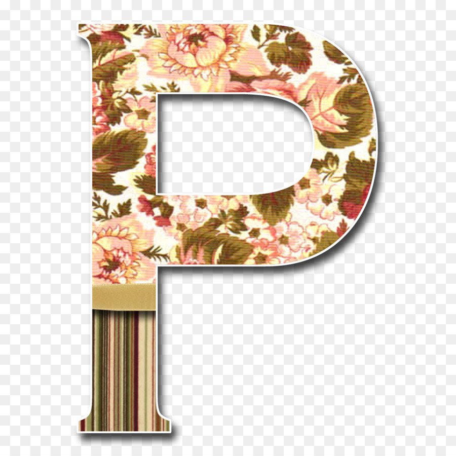 Letra Floral P，Alfabeto PNG