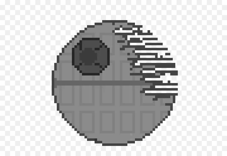 Estrella De La Muerte Pixelada，Guerra De Las Galaxias PNG