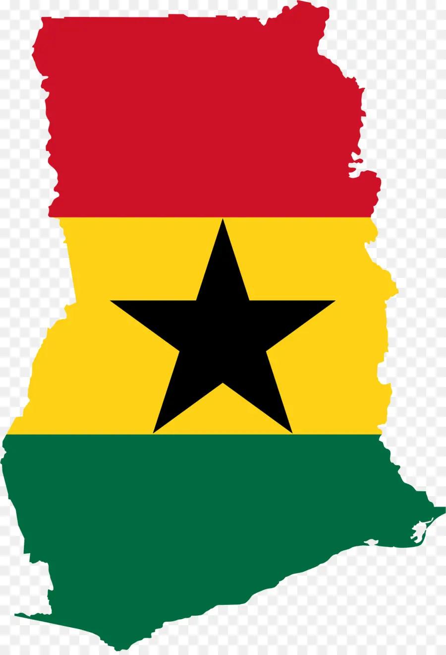 Mapa De Ghana，Bandera PNG