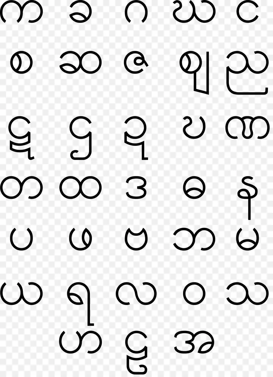 Alfabeto Birmano，Pagano Reino PNG