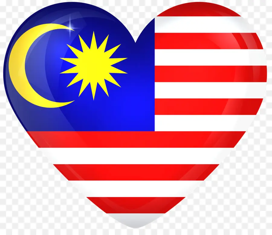 Corazón De La Bandera De Malasia，Corazón PNG