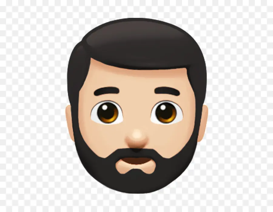 Emoji Barbudo，Rostro PNG