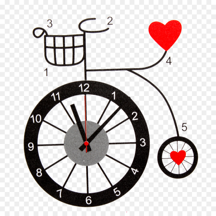 Reloj De Bicicleta，Tiempo PNG