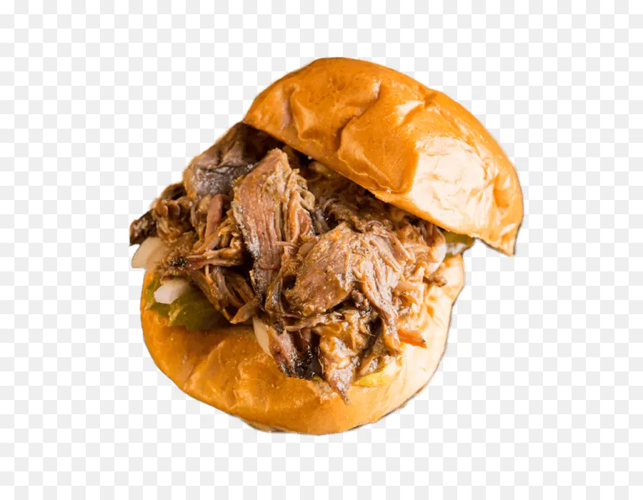 Sándwich De Cerdo Desmenuzado，Bollo PNG