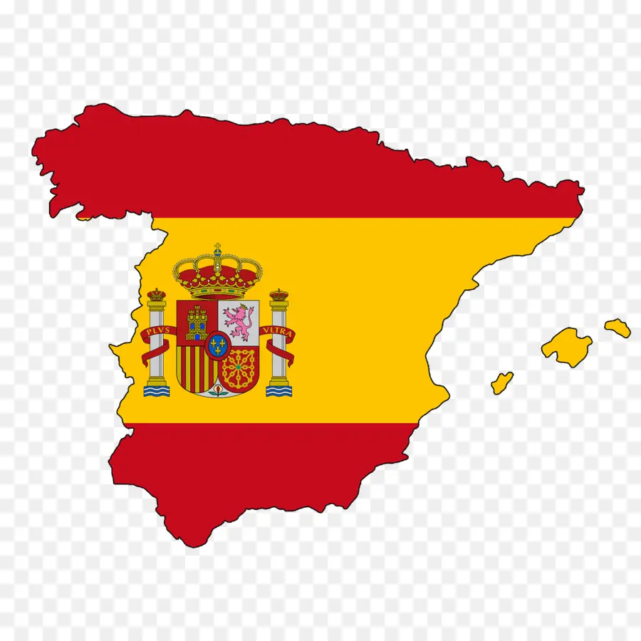 Mapa De España，Bandera PNG