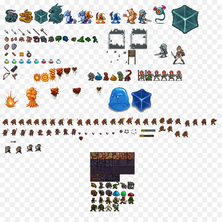 Sprites Del Juego，Duendes PNG