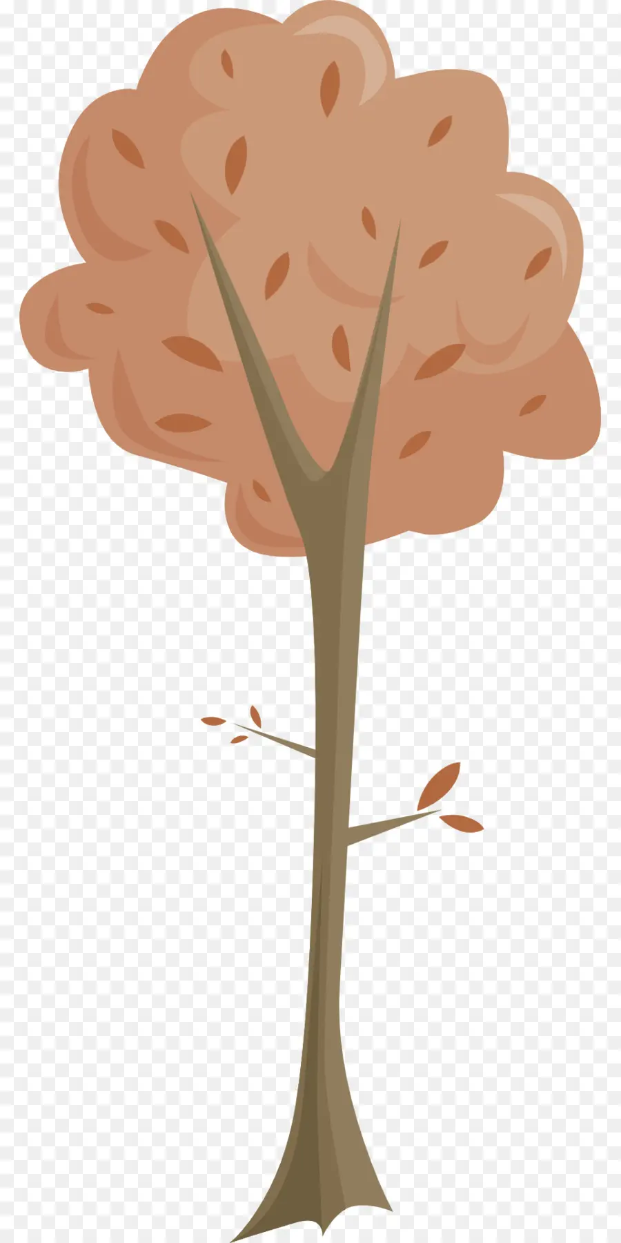 árbol De Dibujos Animados，Hojas PNG