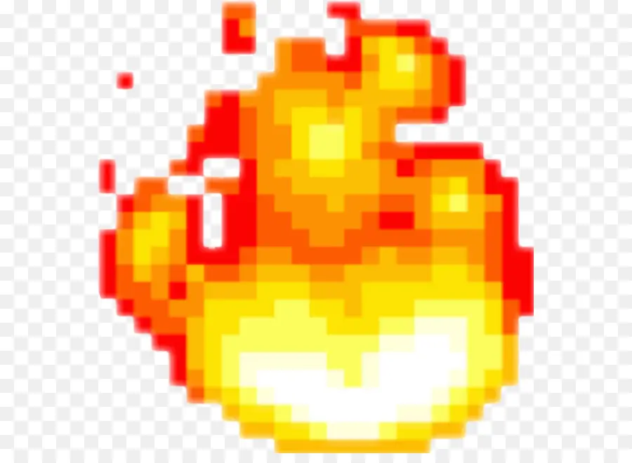 Fuego Pixelado，Píxel PNG