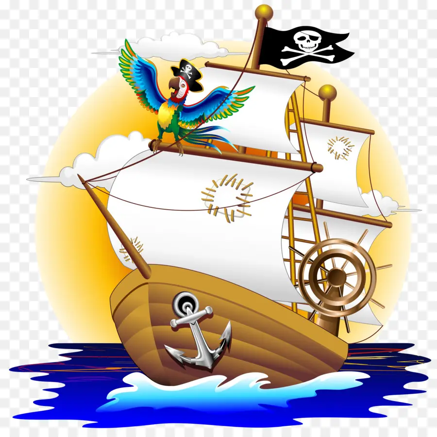 Barco Pirata，Loro PNG