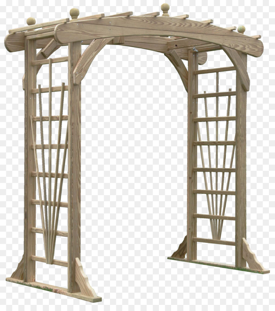 Arco De Madera，Jardín PNG