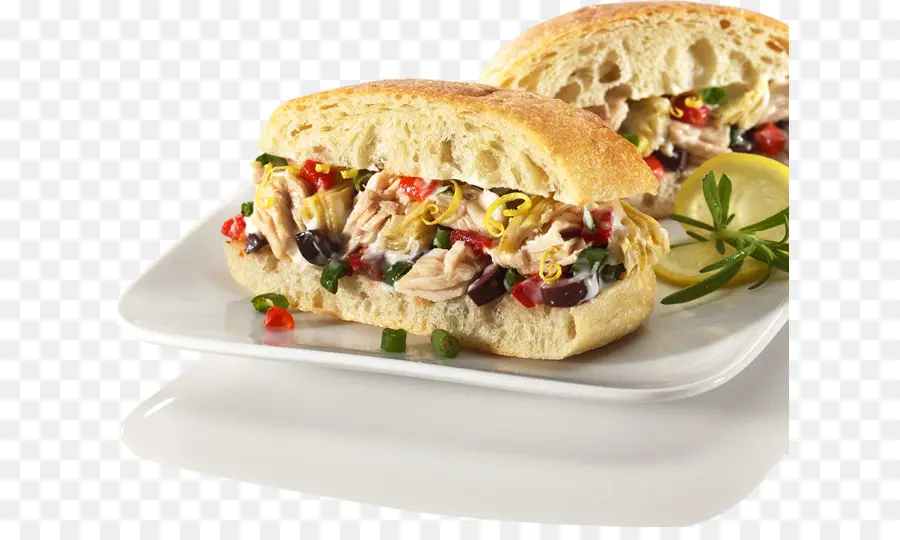 Ciabatta，Atún Sándwich De Pescado PNG