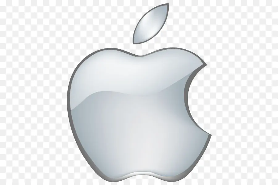 Logotipo De Manzana，Plata PNG