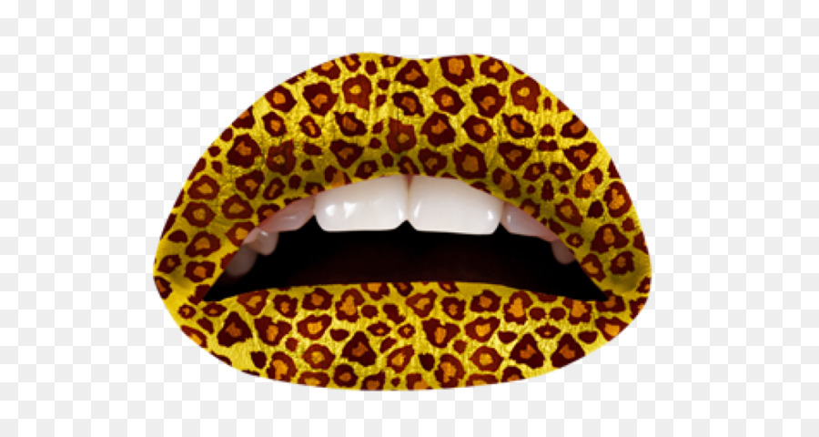 Labios Con Estampado De Leopardo，Patrón PNG