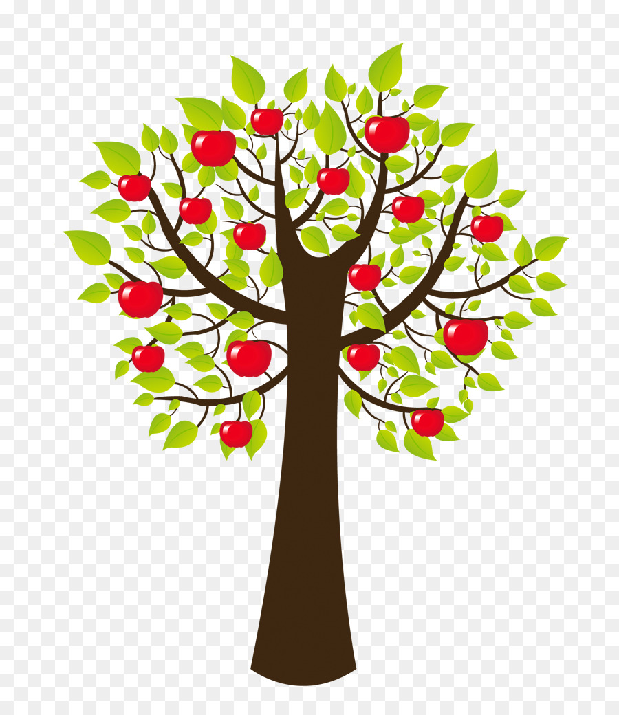 Árbol，Manzanas Verdes PNG