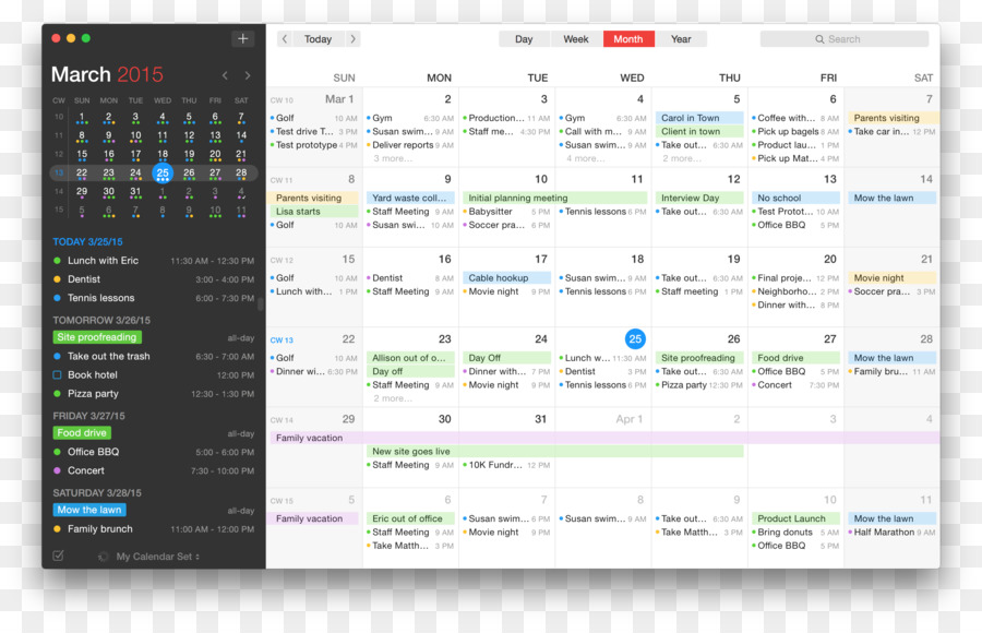 Macos，Calendario PNG