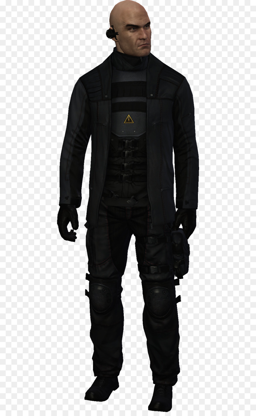 Hombre De Traje Negro，Auriculares PNG