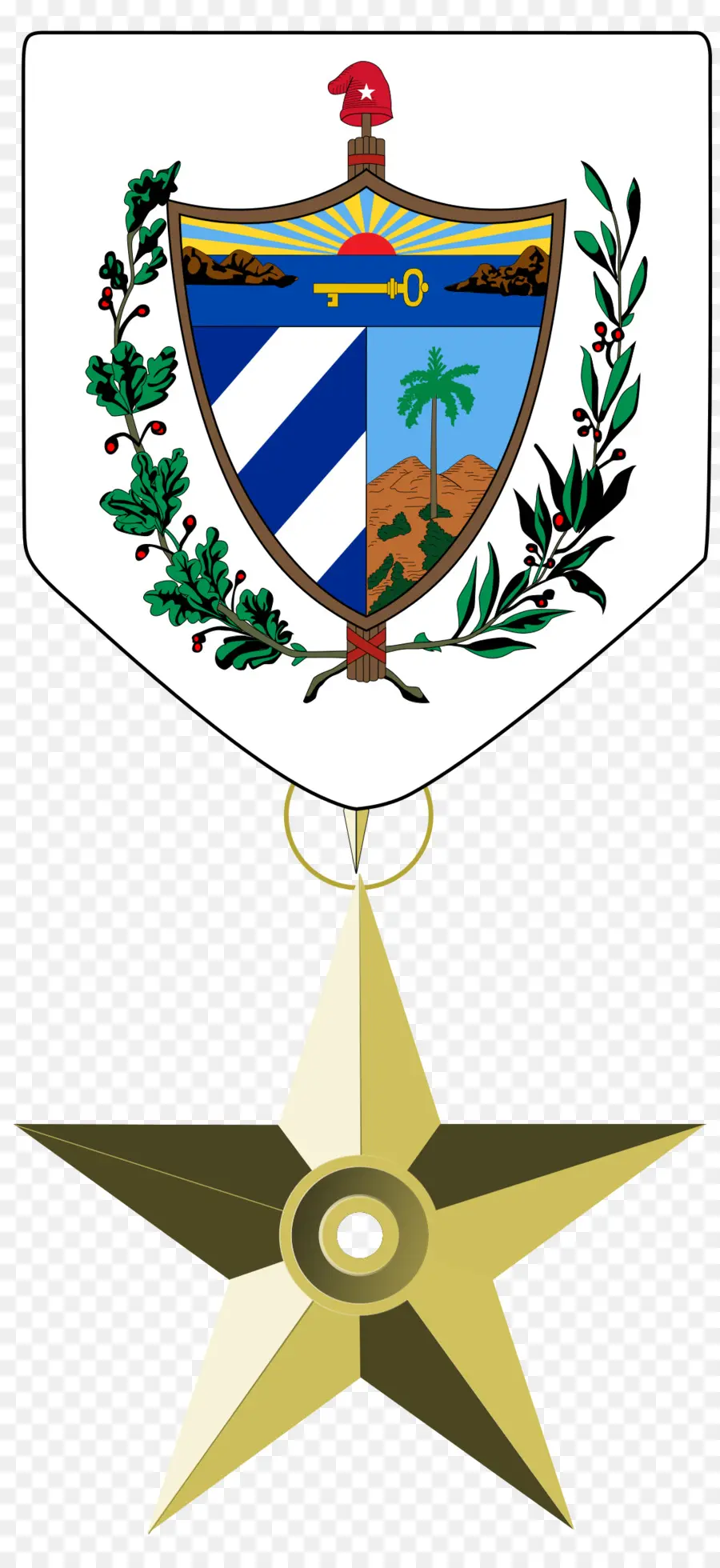 Cuba，Escudo De Armas De Cuba PNG
