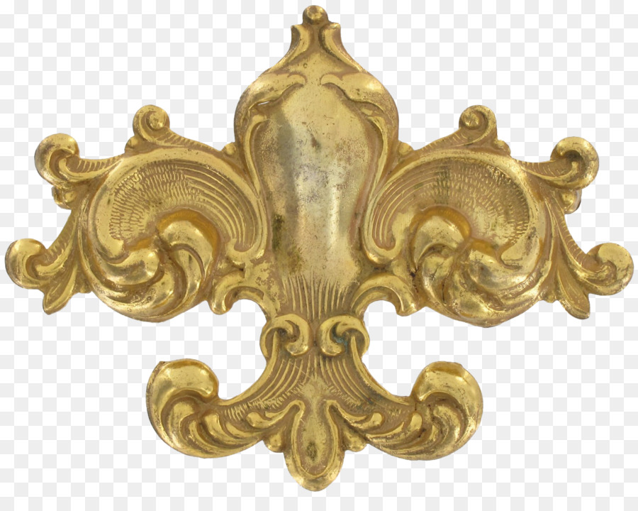 Adorno De Oro，Flor De Lis PNG