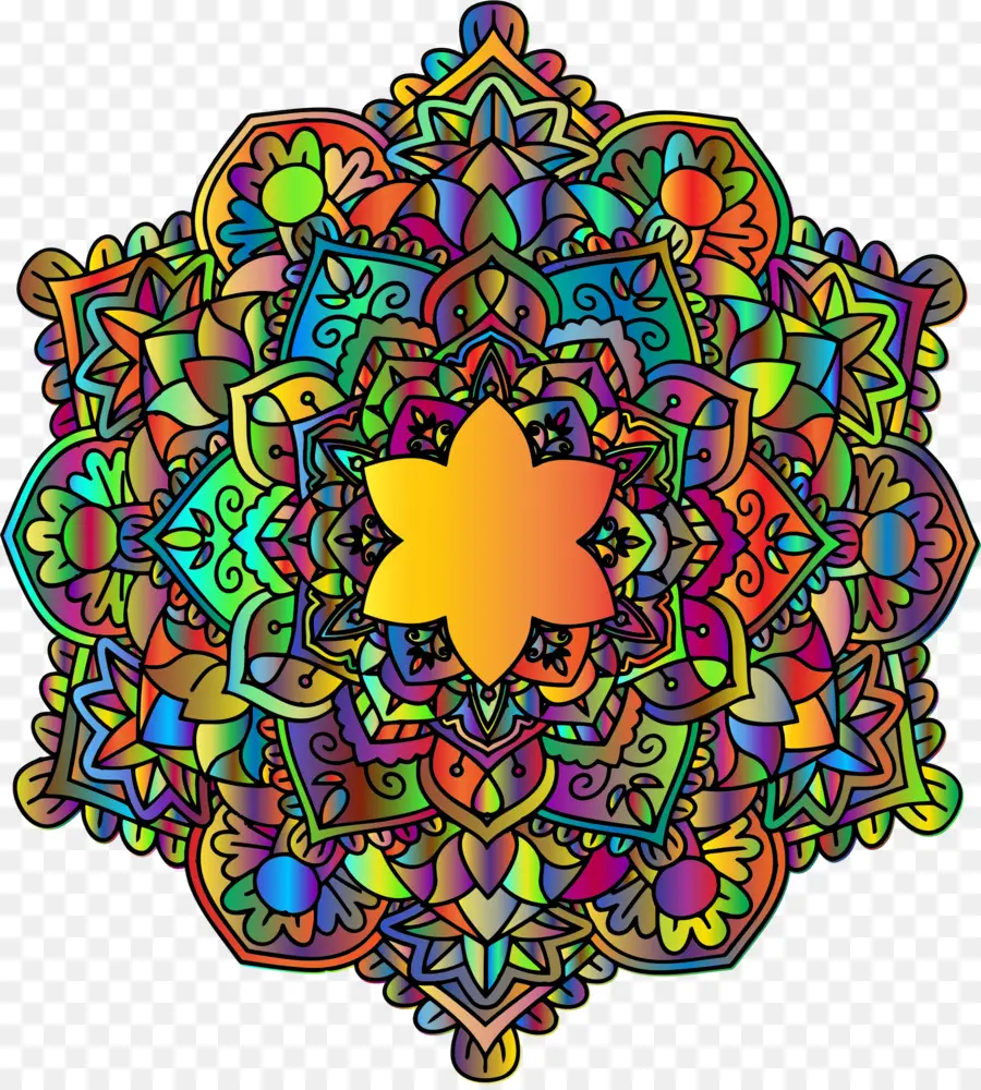 Mandala，Libro Para Colorear PNG