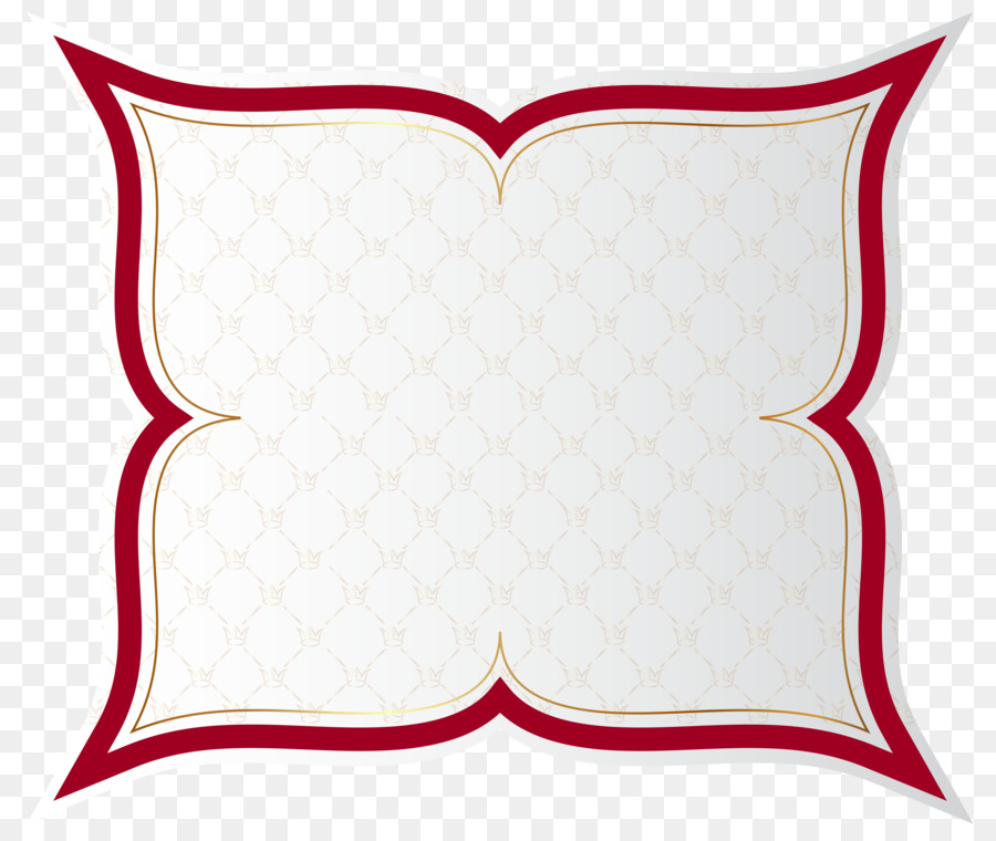 Almohada Decorativa，Borde Rojo PNG