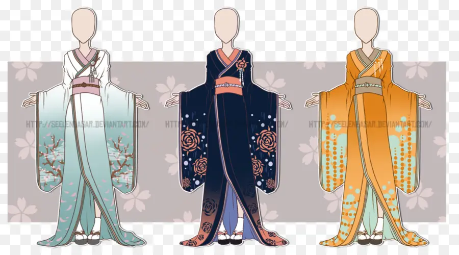 Kimono，Tradicional PNG