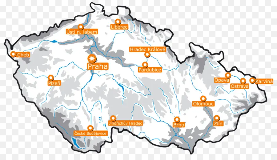 República Checa，Mapa Del Vector PNG