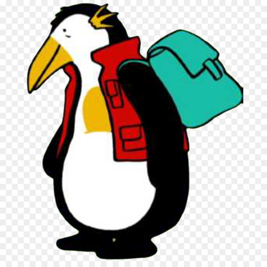 Pingüino Con Mochila，Animal PNG