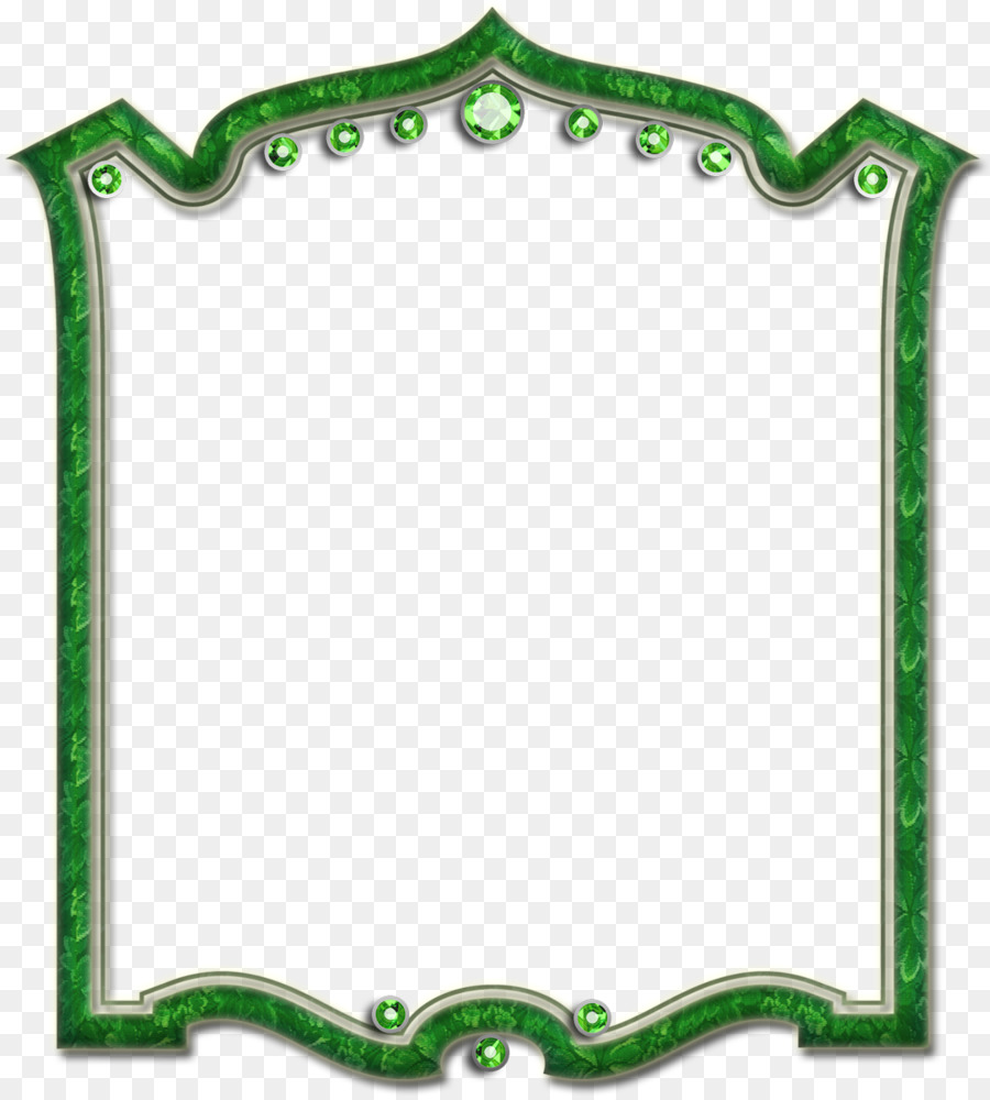 Marco Decorativo Verde，Borde PNG