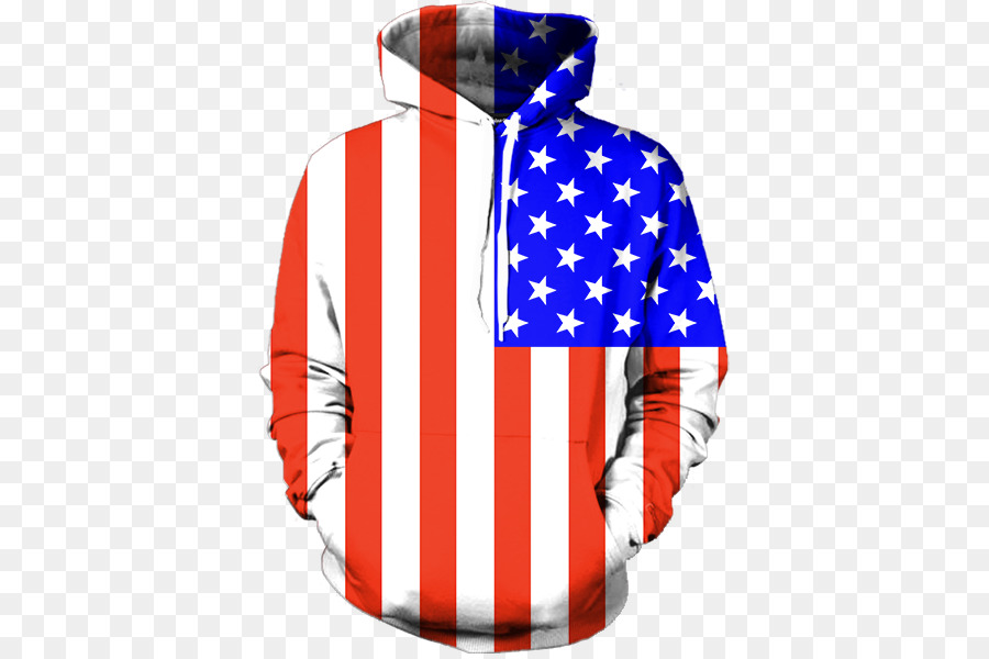 Sudadera Con Capucha Con Bandera Americana，Sudadera PNG