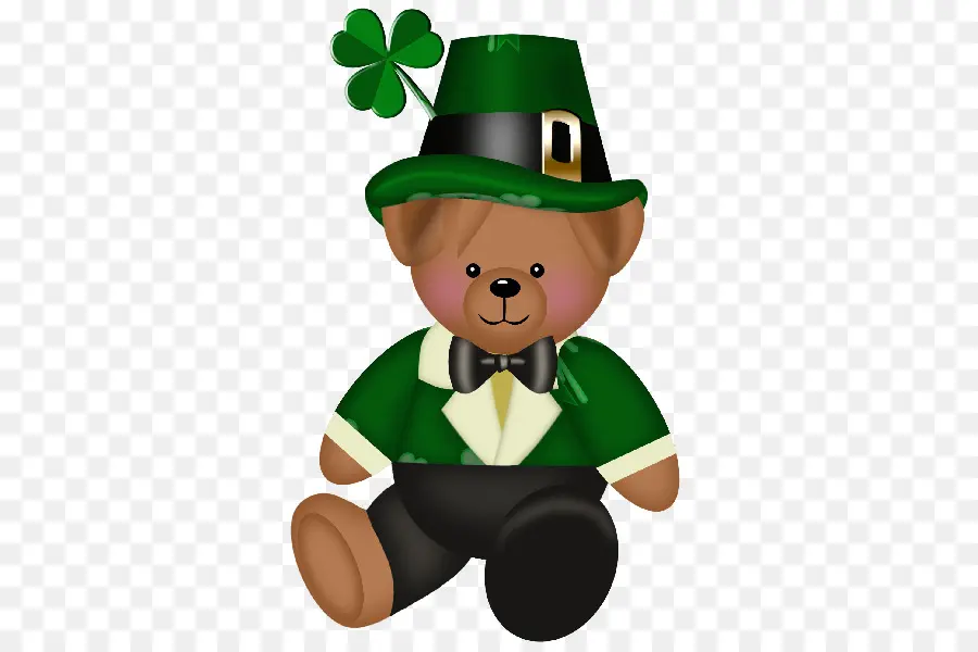 Oso De Peluche，Sombrero Verde PNG