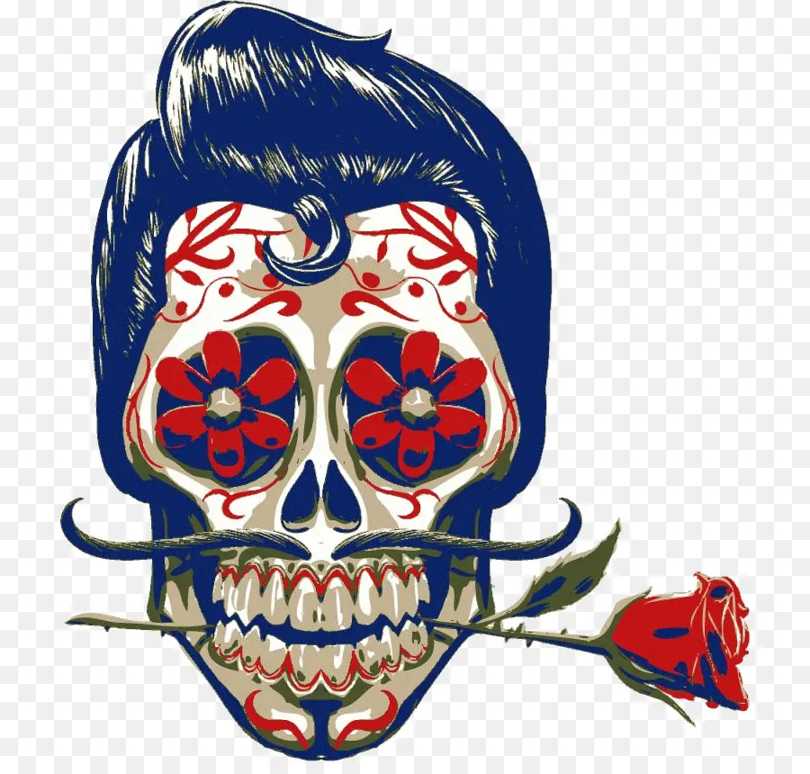 Calavera De Azúcar，Dia De Muertos PNG