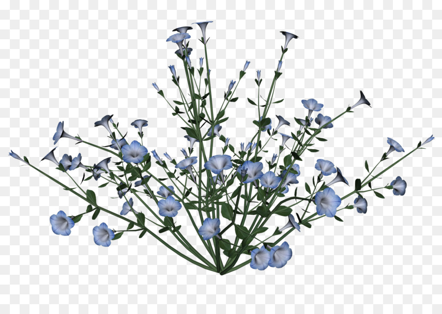 Flores Azules，Ramo PNG