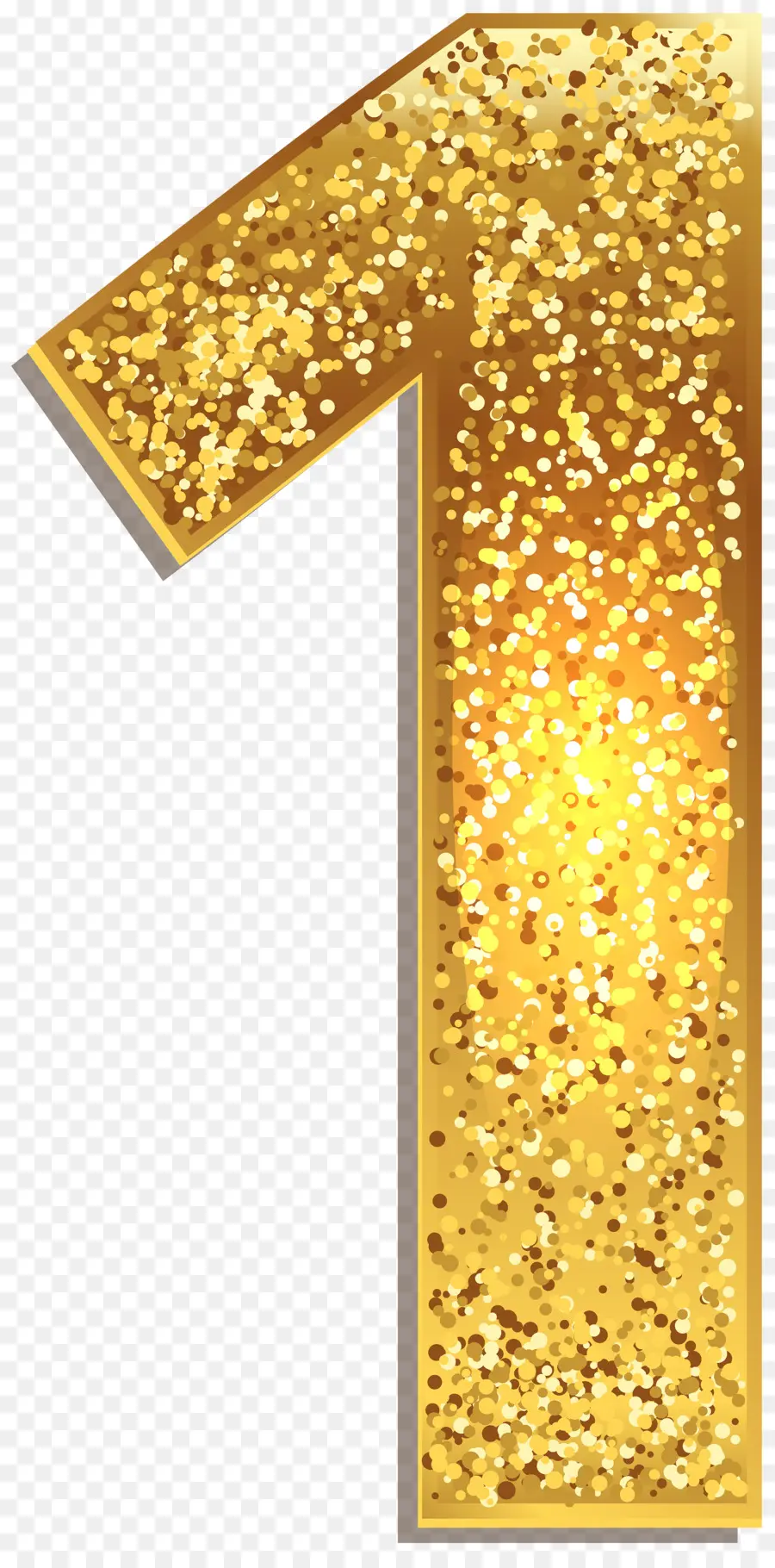 Número De，Oro PNG