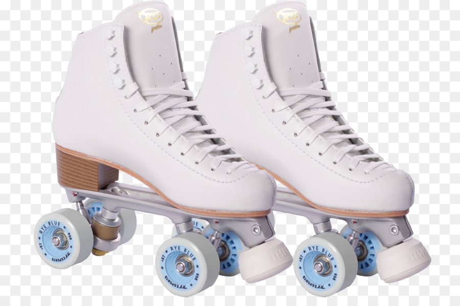 Patines Blancos，Cordones Rosas PNG